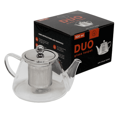 Duo Glass Teapot 500ml - t leaf T | teas and infusions from around the world