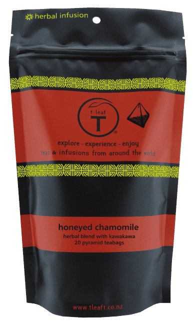 Honeyed Chamomile with NZ Kawakawa pyramids 20 pyramid pouch