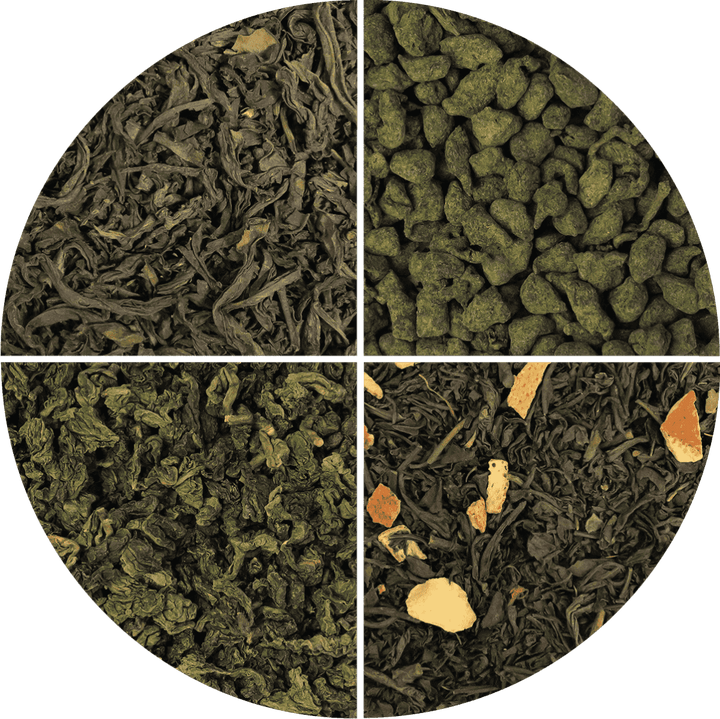 oolong tea sample selection - t leaf T | teas and infusions from around the world