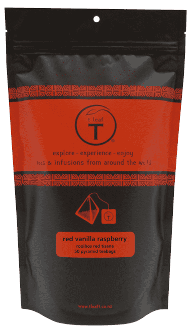 Red vanilla raspberry pyramids - t leaf T | teas and infusions from around the world
