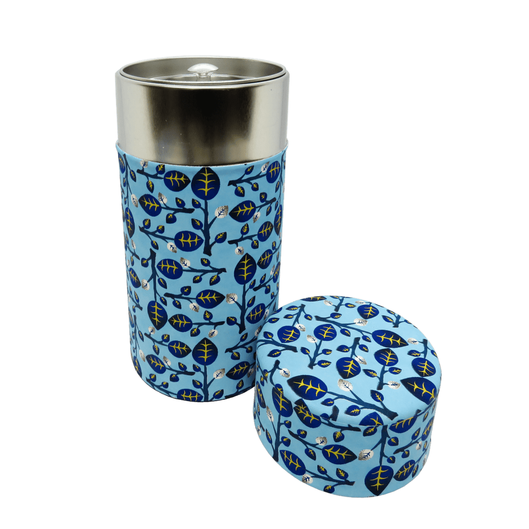 Tea canister - tree blue - t leaf T | teas and infusions from around the world