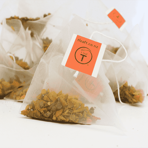 turmeric chai organic pyramids Screw can | pyramid tea bags New Zealand | t leaf T
