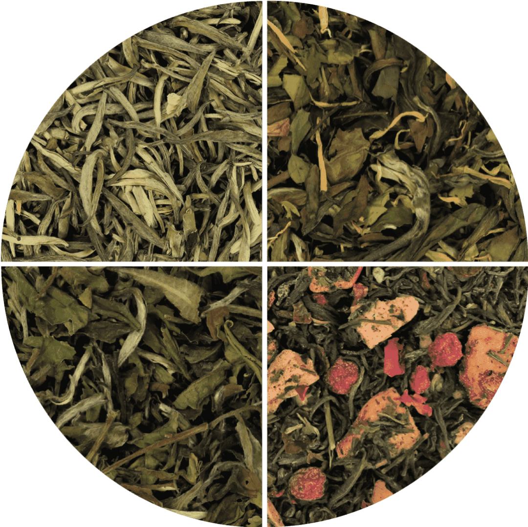 White tea sample selection - t leaf T | teas and infusions from around the world