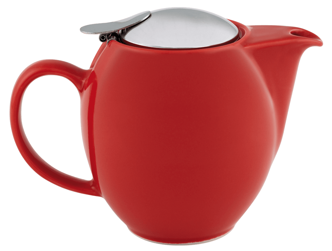 Zero 350ml tomato red teapot - t leaf T | teas and infusions from around the world
