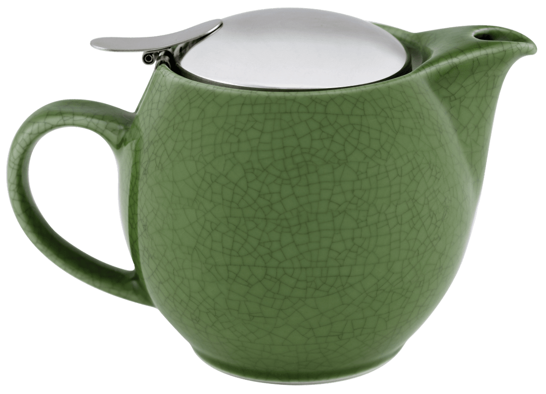 Zero 450ml crackle green teapot - t leaf T | teas and infusions from around the world